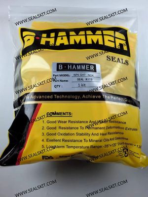 अच्छा दाम एनपीके जीएच 7 हाइड्रोलिक ब्रेकर सील किट दबाव प्रतिरोध हथौड़ा सील किट व्यास 116MM ऑनलाइन