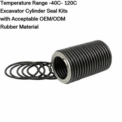 अच्छा दाम Temperature Range -40C- 120C Excavator Cylinder Seal Kits with Acceptable OEM/ODM and Rubber Material ऑनलाइन